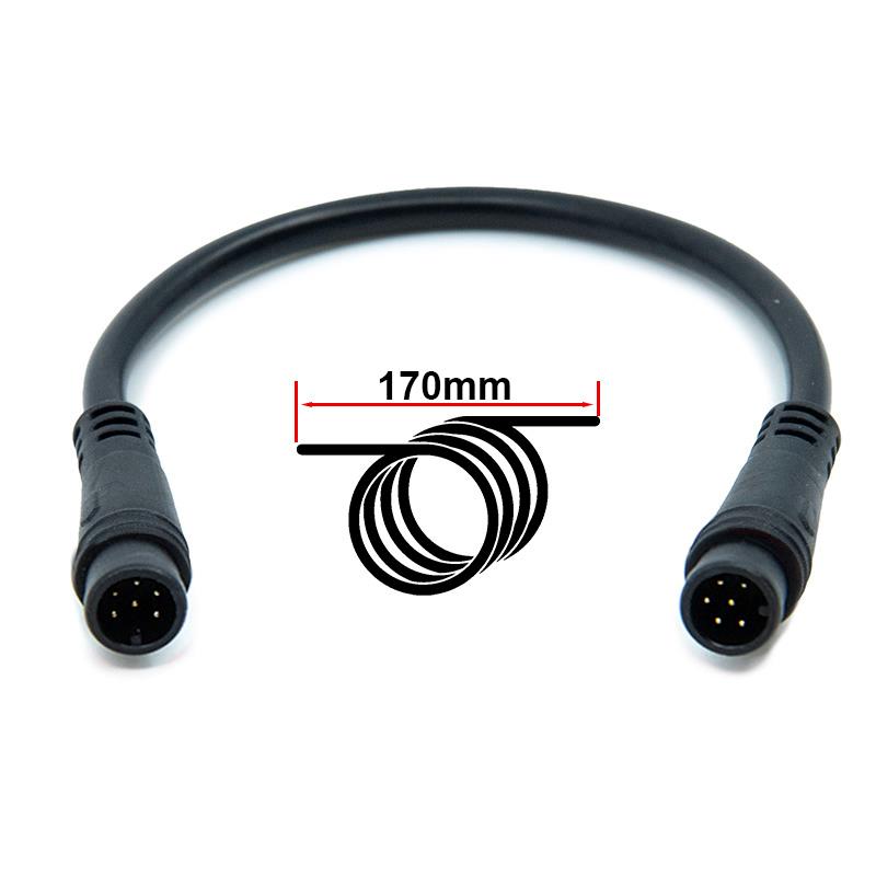 17cm waterproof adapter connector 8mm 6 pins MM 3pcs